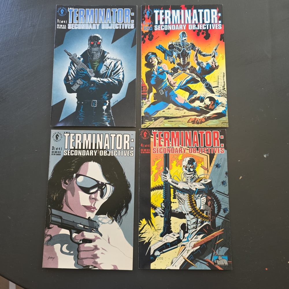 Dark Horse Comics The Terminator Secondary Objectives 1-4 Complete Set 1991